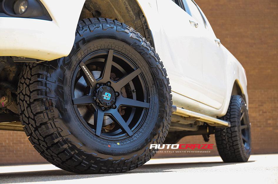MAZDA BT 50 AVALANCHE MATTE BLACK FRONT MILLED